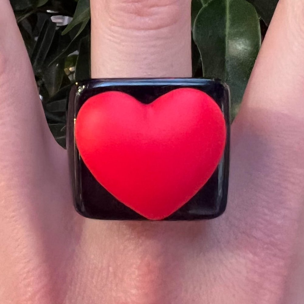 Acrylic ring "HEART"❤️ - Picture 4 of 5